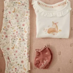 Little Dutch Meisjes Kleding|Babykleding^Shirt lange mouw - Ruches - Wit - Fairy Garden