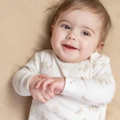 Little Dutch Babykleding^Shirt lange mouw - Wit - Newborn Naturals - Baby Bunny