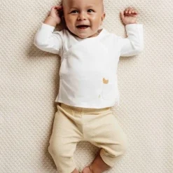 Little Dutch Kinderkleding^Shirt overslag lange mouw - Wit - Little Farm - Opdruk