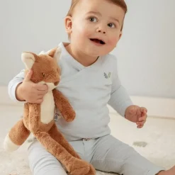 Little Dutch Jongens Kleding|Babykleding^Shirt overslag lange mouw - Blauw - Forest Friends