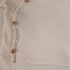 Little Dutch Babykleding^Shirt overslag lange mouw - Beige - Newborn Naturals