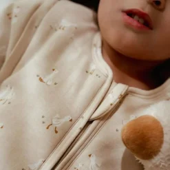 Little Dutch Slaapzakken^Slaapzak winter – Beige – Maat 70 cm – Newborn Naturals – Little Goose