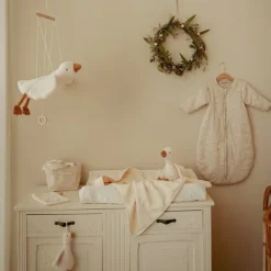 Little Dutch Slaapzakken^Slaapzak winter – Beige – Maat 70 cm – Newborn Naturals – Little Goose