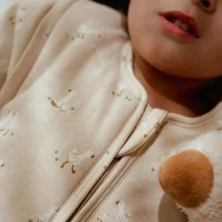 Little Dutch Slaapzakken^Slaapzak winter – Beige – Maat 90 cm – Newborn Naturals – Little Goose