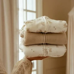 Little Dutch Slaapzakken^Slaapzak winter – Beige – Maat 70 cm – Newborn Naturals – Little Goose