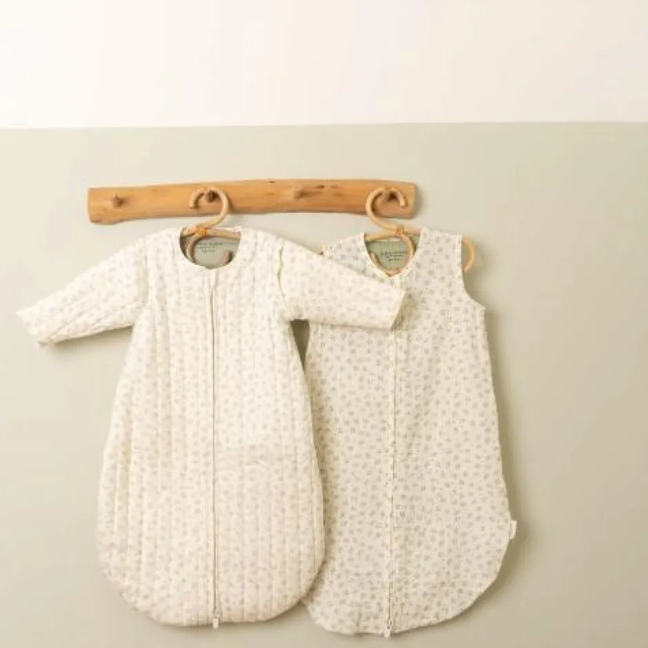 Little Dutch Slaapzakken^Slaapzak winter 110 cm - Groen - Maat 110 cm - Essentials - Blueberry Leaves