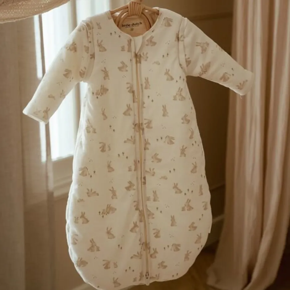Little Dutch Slaapzakken^Slaapzak winter – Wit – Maat 90 cm – Newborn Naturals – Baby Bunny