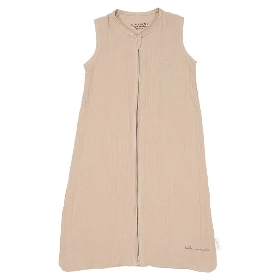 Little Dutch Hydrofiele Slaapzakken|Slaapzakken^Slaapzak zomer hydrofiel 70 cm Beige