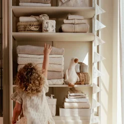 Little Dutch Decoratie^Slinger met vlaggetjes - Beige - Newborn Naturals - Little Goose