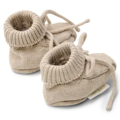 Little Dutch Accessoires|Babykleding^Slofjes - Beige - Newborn Naturals
