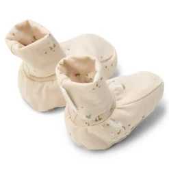 Little Dutch Babykleding|Accessoires^Slofjes - Zand - Newborn Naturals - Little Goose