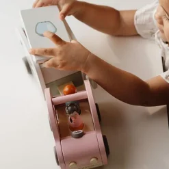 Little Dutch Rollenspel|Houten Auto's^Speelgoed auto met caravan - Meerkleurig - Essentials