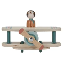 Little Dutch Rollenspel|Houten Auto's^Speelgoedvliegtuigje - Meerkleurig - Essentials