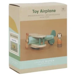 Little Dutch Rollenspel|Houten Auto's^Speelgoedvliegtuigje - Meerkleurig - Essentials
