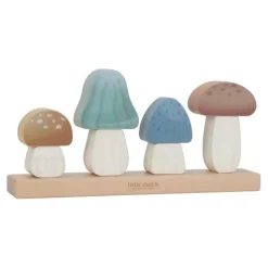 Little Dutch Stapeltoren|Houten Speelgoed^Stapelaar - Blauw - Forest Friends