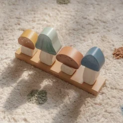 Little Dutch Stapeltoren|Houten Speelgoed^Stapelaar - Blauw - Forest Friends