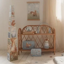 Little Dutch Stapeltoren^Stapelblokken - Blauw - Forest Friends