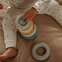 Little Dutch Stapeltoren^Stapelringen Blauw kunststof