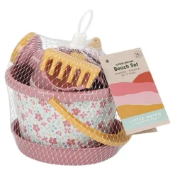 Little Dutch Strand & Water Speelgoed^Strandset Pink Flowers set van 5