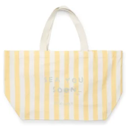 Little Dutch Strand & Water Speelgoed^Strandtas - Geel - Maat one size - Stripe