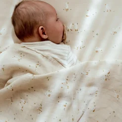 Little Dutch Hydrofiele Doeken|Omslagdoek^Swaddle - Beige - 120 cm - Newborn Naturals - Little Goose