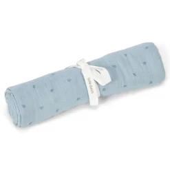 Little Dutch Hydrofiele Doeken|Omslagdoek^Swaddle - Blauw - 120 cm - Essentials