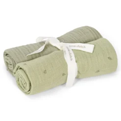 Little Dutch Hydrofiele Doeken|Omslagdoek^Swaddle - Groen - Essentials