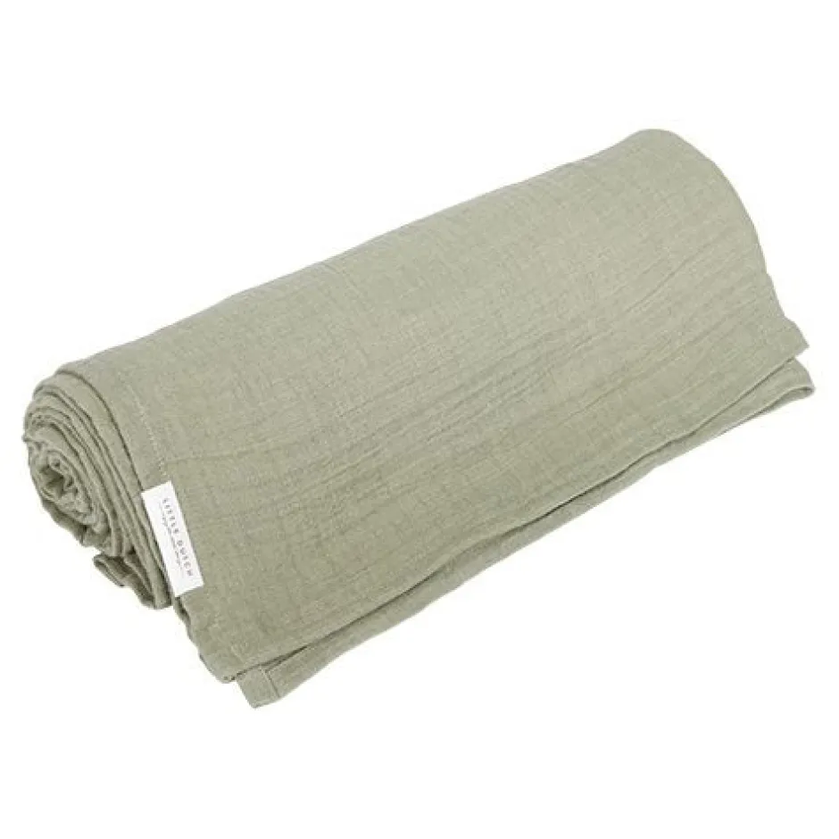 Little Dutch Hydrofiele Doeken|Omslagdoek^Swaddle - Groen - Little Farm