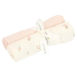 Little Dutch Hydrofiele Doeken|Omslagdoek^Swaddle - Wit - Fairy Garden - Fairy Blossom