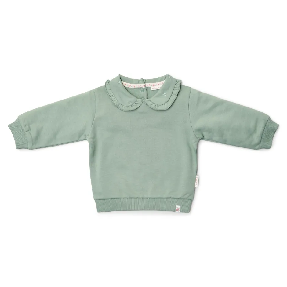 Little Dutch Meisjes Kleding|Kinderkleding^Sweater - Groen - Fairy Garden
