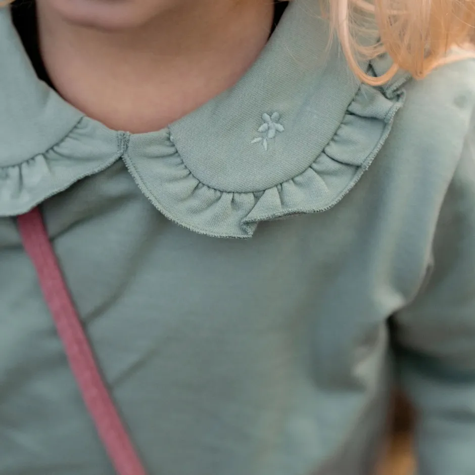 Little Dutch Meisjes Kleding|Kinderkleding^Sweater - Groen - Fairy Garden