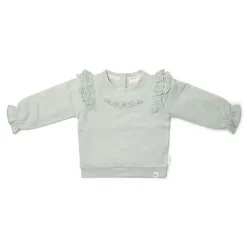 Little Dutch Meisjes Kleding|Kinderkleding^Sweater - Ruches -  Groen - Fairy Garden
