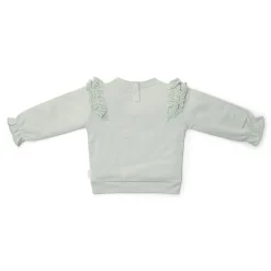 Little Dutch Meisjes Kleding|Kinderkleding^Sweater - Ruches -  Groen - Fairy Garden
