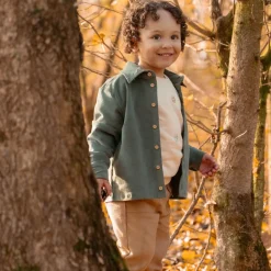 Little Dutch Jongens Kleding|Kinderkleding^Sweater - Zand - Forest Friends