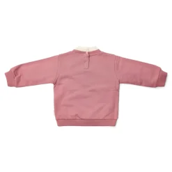 Little Dutch Meisjes Kleding|Kinderkleding^Sweater met kraag - Roze - Fairy Garden