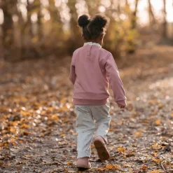 Little Dutch Meisjes Kleding|Kinderkleding^Sweater met kraag - Roze - Fairy Garden