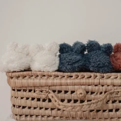 Little Dutch Accessoires^Teddy slofjes - Wit - Newborn Naturals