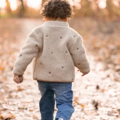 Little Dutch Jongens Kleding|Kinderkleding^Teddy vest - Bruin - Forest Friends