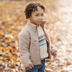 Little Dutch Jongens Kleding|Kinderkleding^Teddy vest - Bruin - Forest Friends