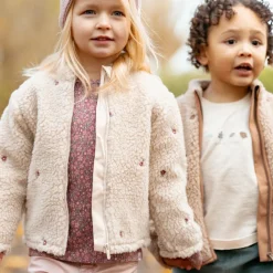 Little Dutch Meisjes Kleding|Kinderkleding^Teddy vest - Zand - Fairy Garden