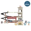 Little Dutch Houten Auto's|Houten Speelgoed^Treinbaanuitbreiding - garage