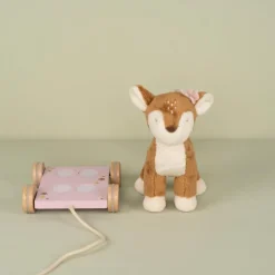 Little Dutch Educatief Speelgoed|Houten Speelgoed^Trekdier Hert - Roze - Fairy Garden