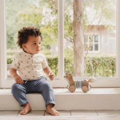 Little Dutch Educatief Speelgoed|Houten Speelgoed^Trekdier Vos - Blauw - Forest Friends