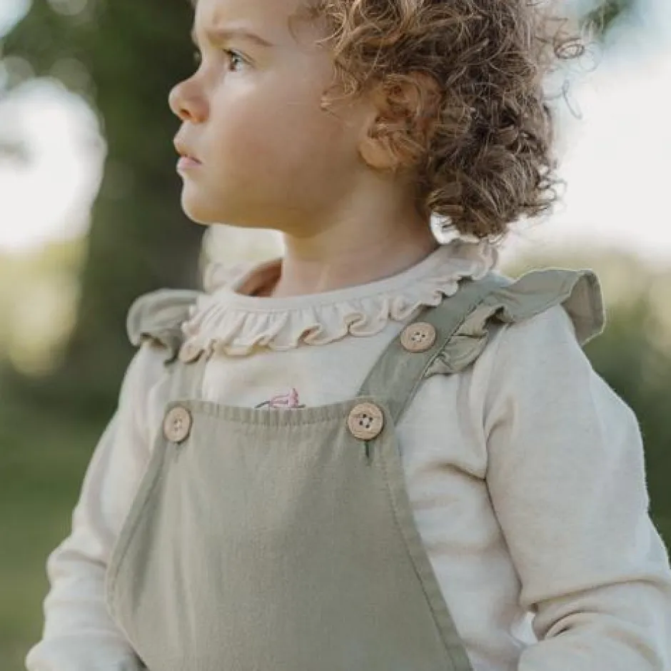 Little Dutch Meisjes Kleding|Kinderkleding^Tuinbroek - Groen - Little Farm