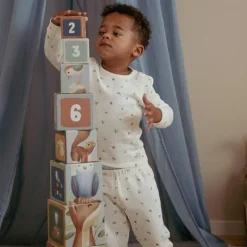 Little Dutch Pyjama's|Pyjama's^Tweedelige pyjama - Wit - Forest Friends - Forest Treasures