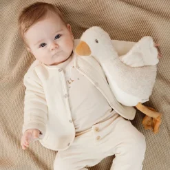 Little Dutch Babykleding^Vest - Beige - Newborn Naturals - Little Goose