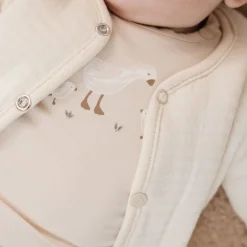 Little Dutch Babykleding^Vest - Beige - Newborn Naturals - Little Goose