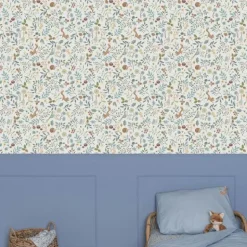 Little Dutch Decoratie|Behang^Vliesbehang - Meerkleurig - Forest Friends - Forest Wonders