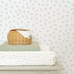 Little Dutch Decoratie|Behang^Vliesbehang - Meerkleurig - Essentials - Blueberry Leaves