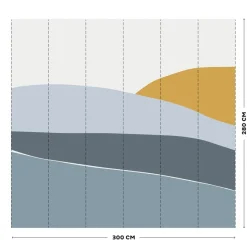 Little Dutch Decoratie|Behang^Vliesbehang Horizon Blue